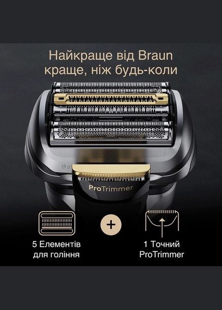 Електробритва чоловіча Series 9 Pro plus 9517s Silver Braun (336876172)