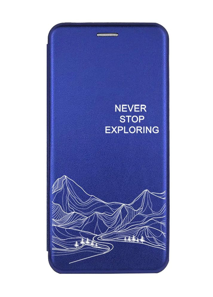 Чохол-книжка синій з малюнком на Samsung Galaxy A54 5G (A546) Мандруй (принт 407) Creative (365435512)