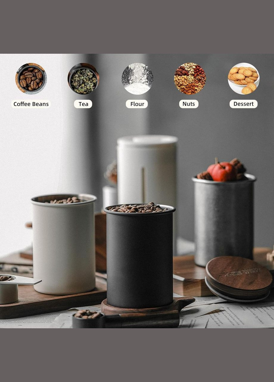 Герметический контейнер 500 мл. Coffee Bean Storage для кофе White (R-C5376W-VS) MHW-3BOMBER (314926866)