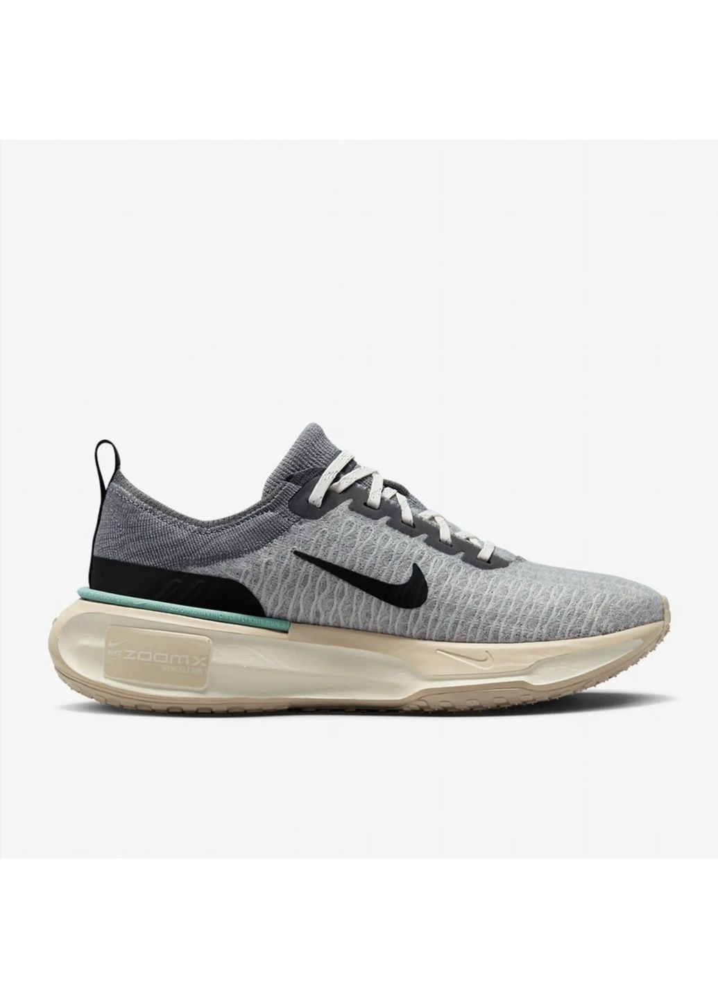 Серые кроссовки мужские zoomx invincible run flyknit 3 grey fn7503-065 Nike