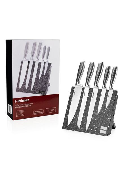 Набор ножей Hölmer 6 предметов KS-66225-MSSSS Stone Holmer комбинированные,