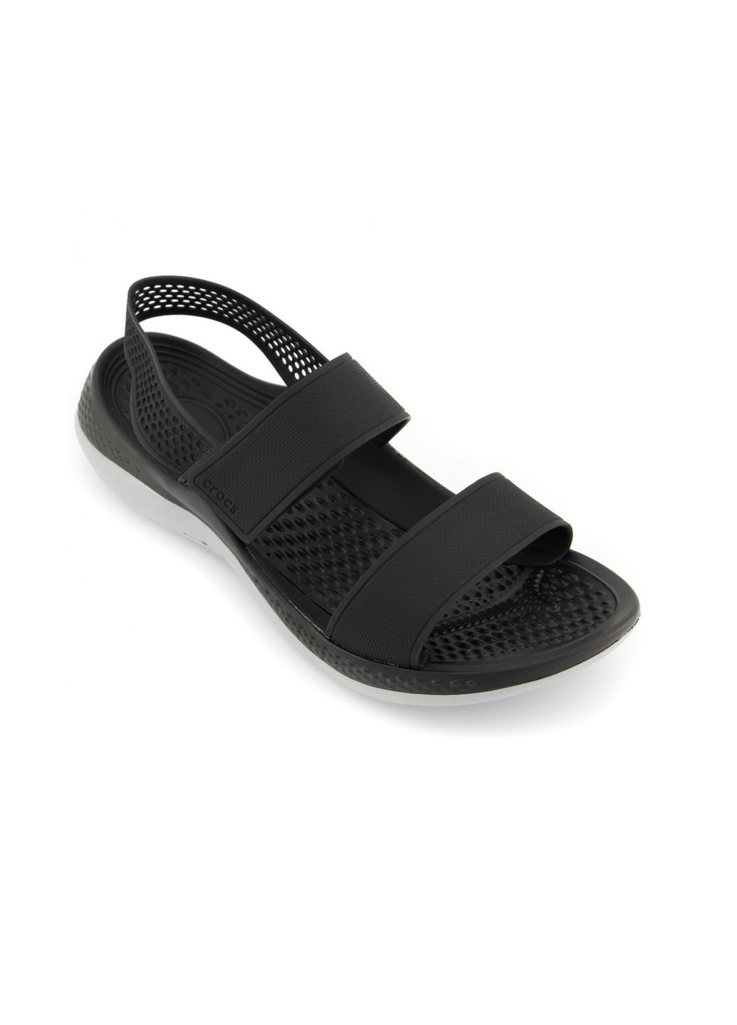 Женские босоножки кроксы 360 Sandal 206711 Black/Light grey Crocs literide (289469891)