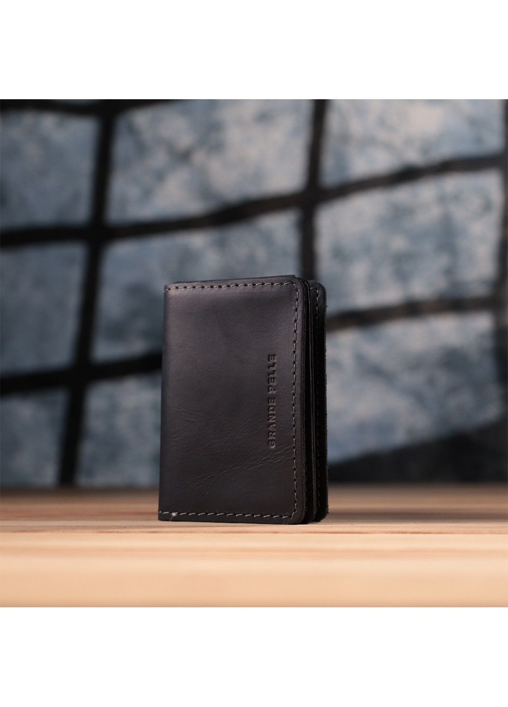 Превосходная обложка на автодокументы в винтажной коже 22872 Черный Grande Pelle (318823559)