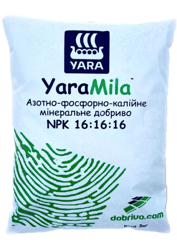 Минеральное удобрение Mila (ЯраМила) NPK: 16-16-16 3 кг Yara (289466329)