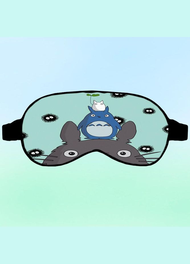 Маска для сна Аниме Мой сосед #0003 черная No Brand (315044321)