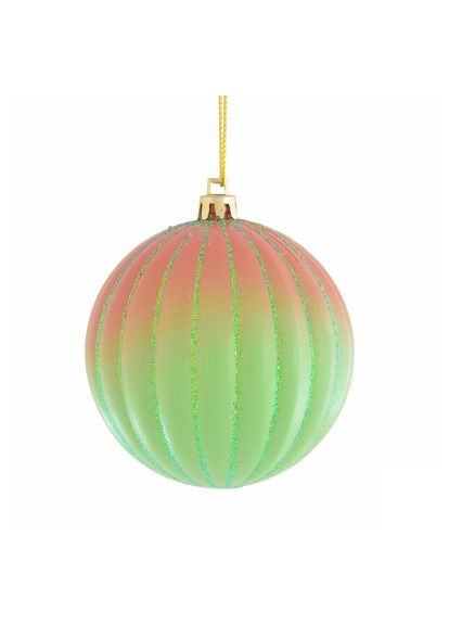 Елочная игрушка Градиент шар ребристый 8 см (972856) YES! Fun Градієнт куля ребристий 8 см (370020350)