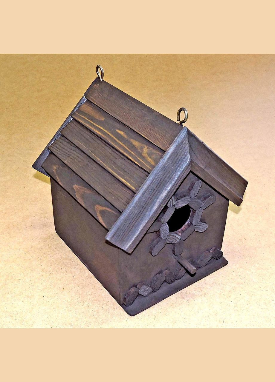 Шпаківня садова з дерева Щиголь венге (СКВ-002012) No Brand (328605791)