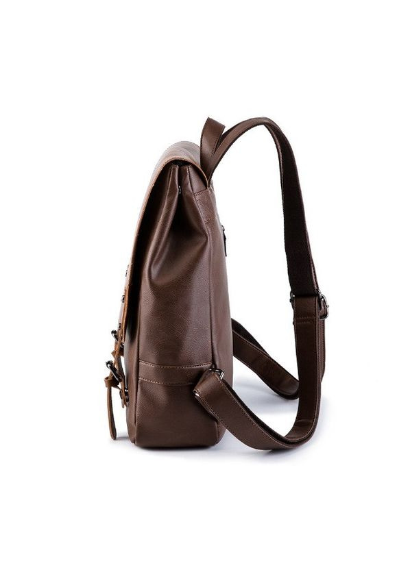 Городской Женский рюкзак винтажный Темно-коричневый No Brand (301083362)