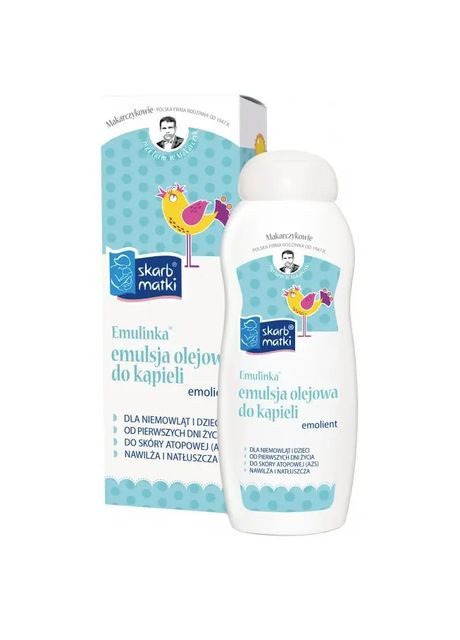 Емульсія для ванни Емулінка, масляна, для немовлят та дітей, 250 мл Skarb Matki (328308719)