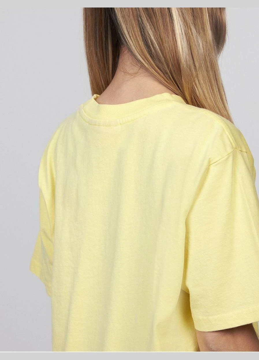 Футболка basic,желтый с принтом,JJXX Jack & Jones - (285816709)