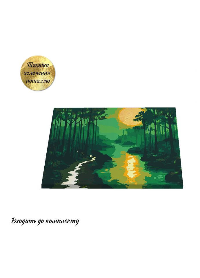 Картина з поталлю за номерами Смарагдова казка 40x50 см (RB-0987) Riviera Blanca (323654010)