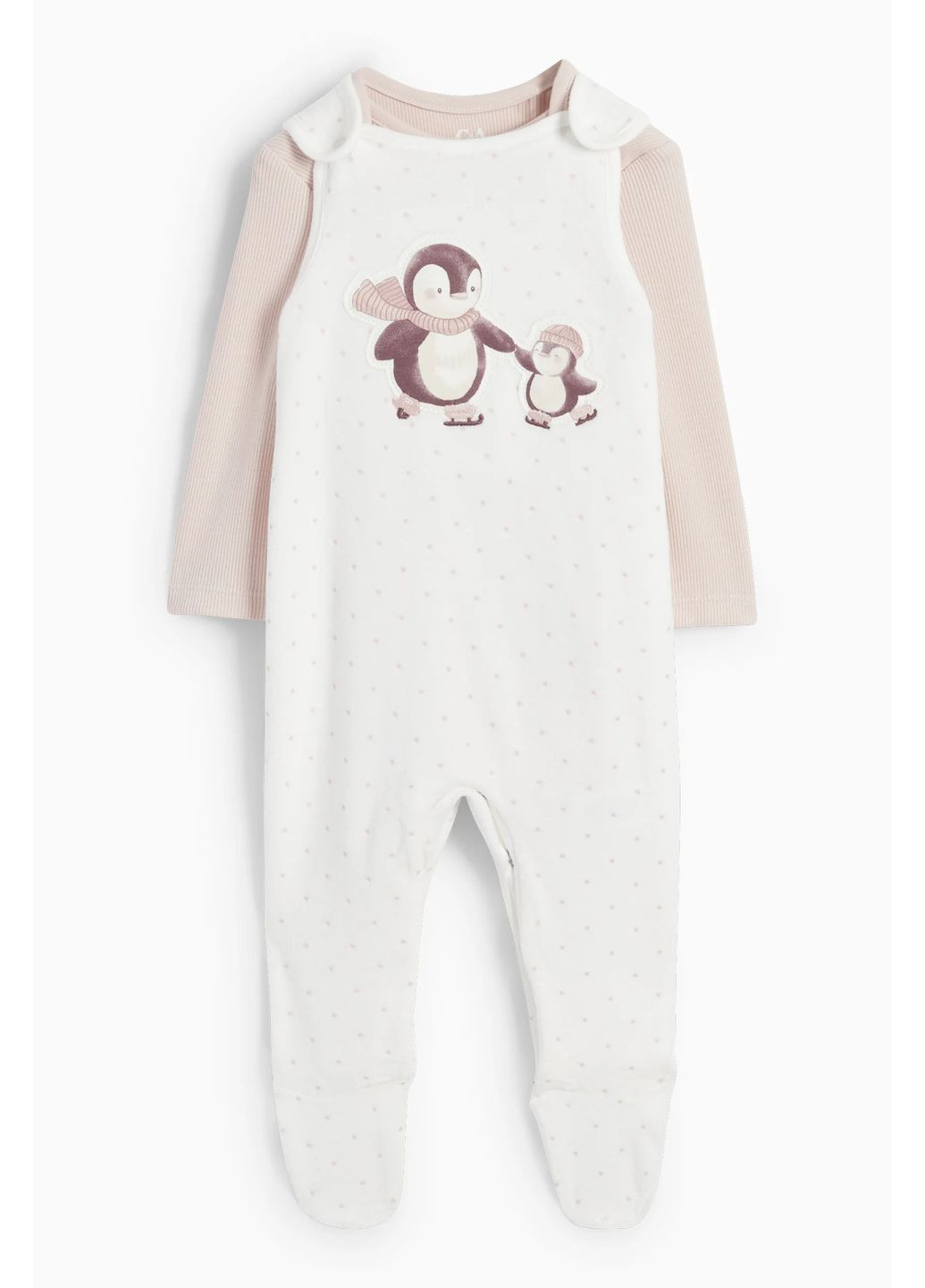 Комбинированный демисезонный комплект (боди, человечек) C&A