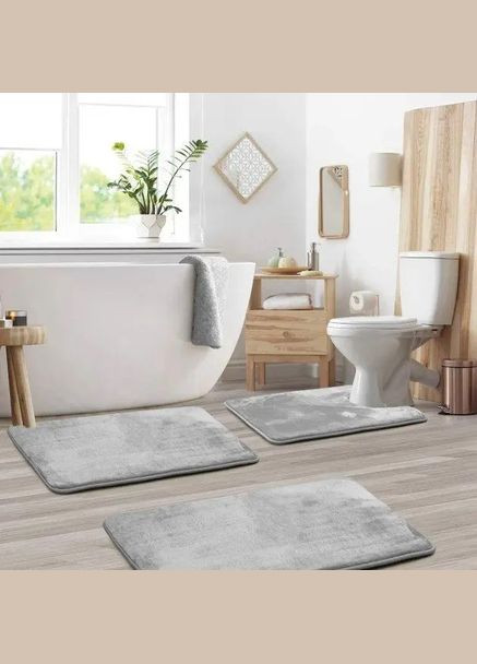 Набор ковриков в ванную и туалет No Brand smooth (279783432)