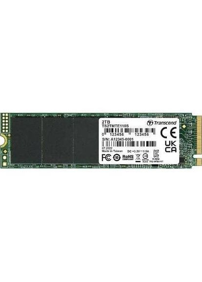 SSD накопичувач MTE110 M.2 2TB PCIe 3.0 (TS2TMTE110S) Transcend (370034209)