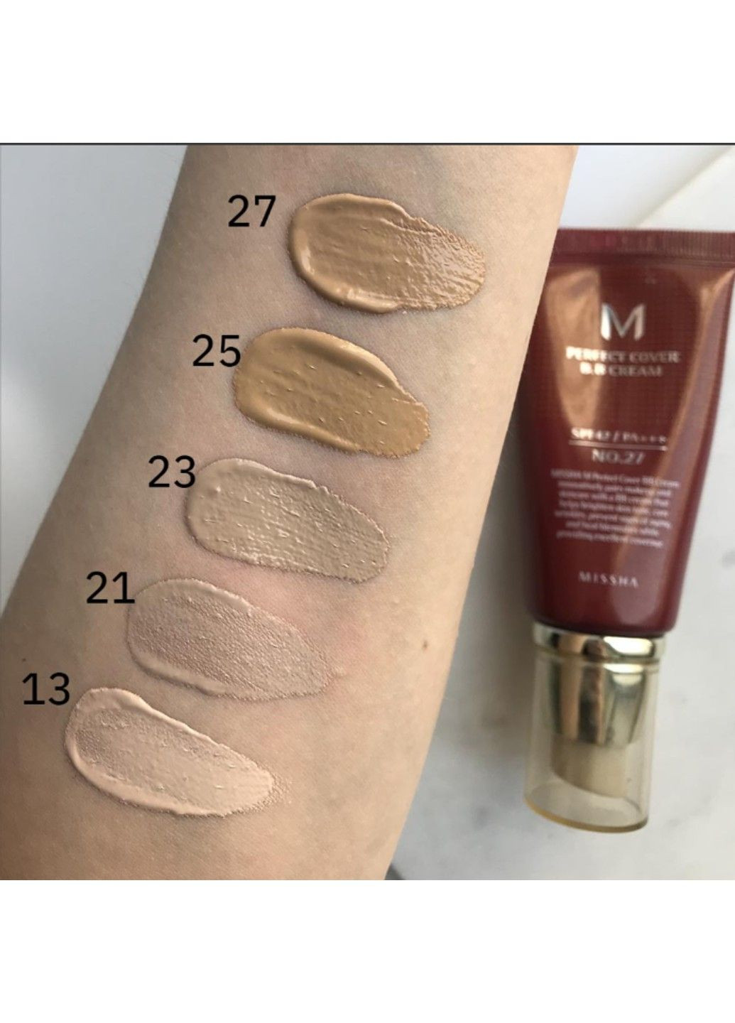 Тональный BB крем с идеальным покрытием M PERFECT COVER BB CREAM SPF42/PA+++, 20 мл №23 - Естественный Бежевый MISSHA (317455047)
