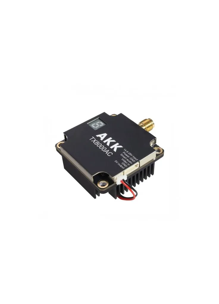 Відеопередавач (VTX) Ultra Long Range 8W 4.9G-6G 96CH (TX8000AC) AKK (391052131)