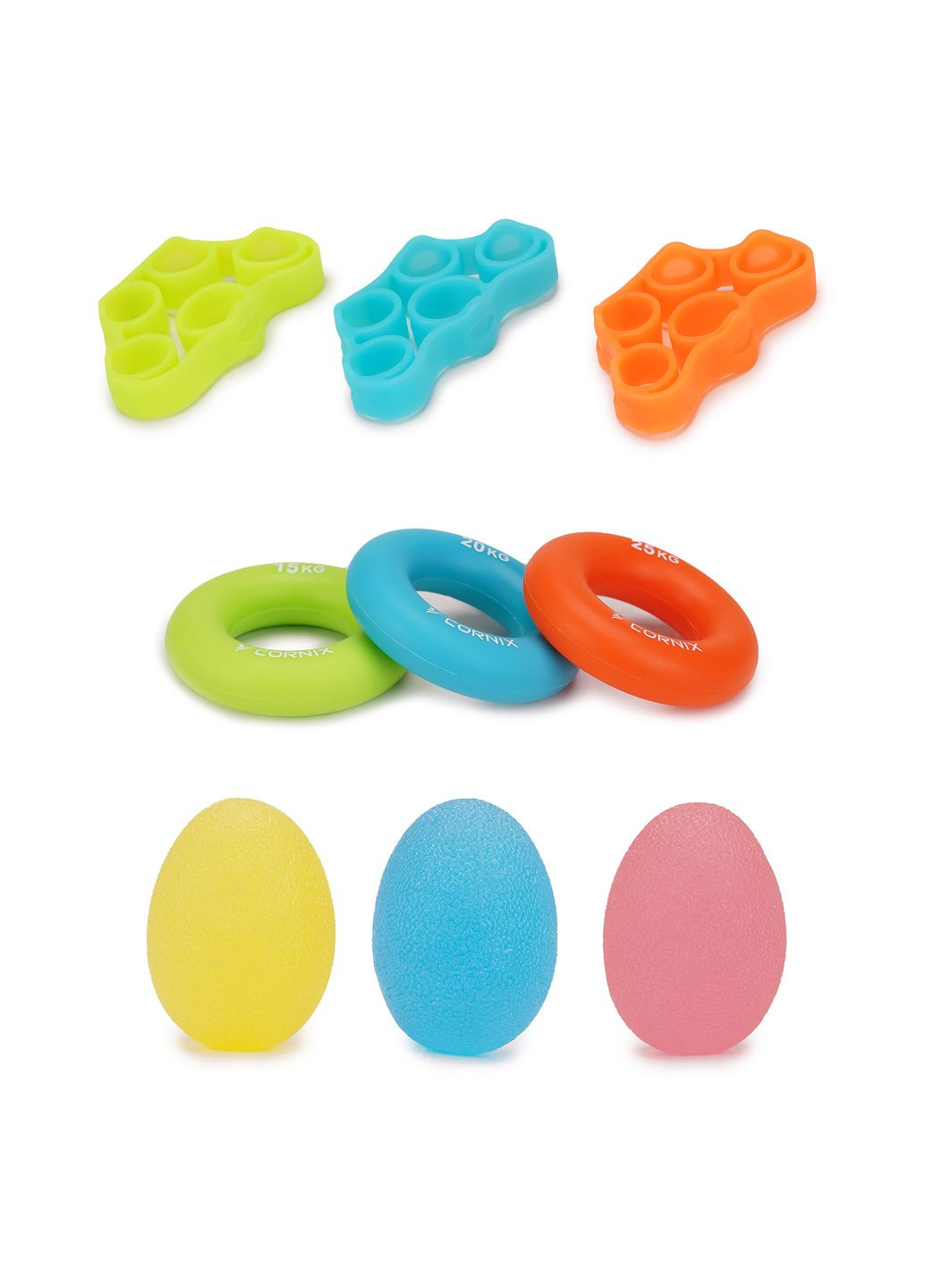 Набор эспандеров для пальцев и запястья 9 шт XR-0077 Cornix (315720382)