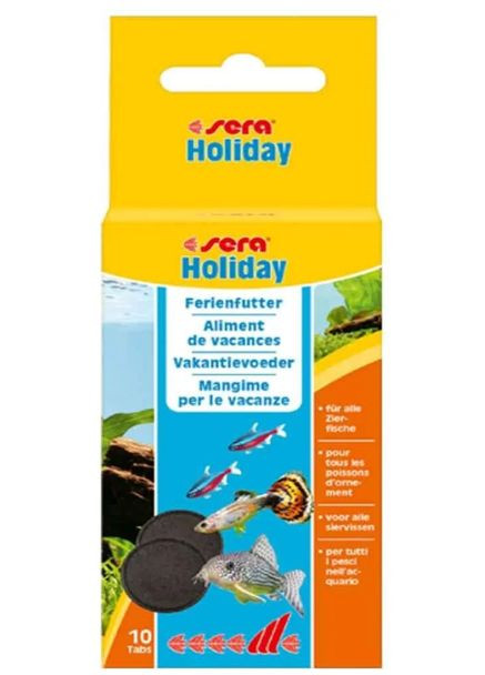 Корм Holiday выходного дня для аквариумных рыб, 10 таблеток (4001942556781) Sera (364955310)