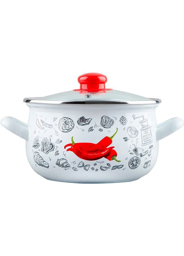 Кастрюля Перчинка 20 см 4.0 л (GTT-120-WP) Gusto (307994308)