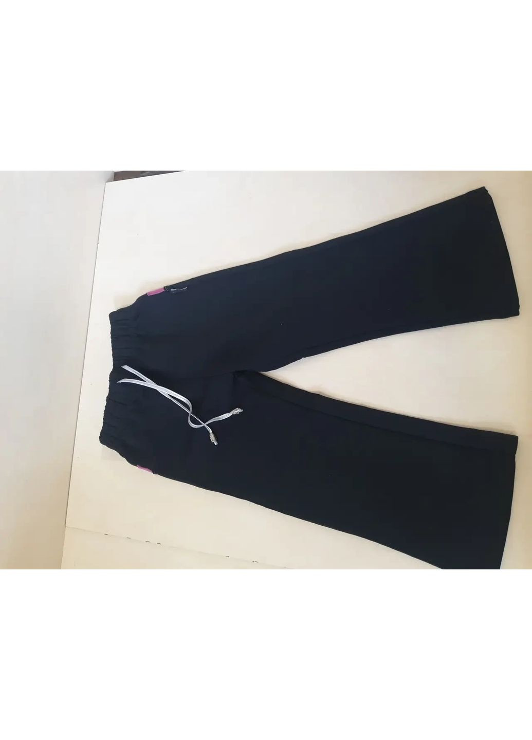 Спортивні штани для дівчинки однотонні сині чорні 134 140 146 104 No Brand (368782526)