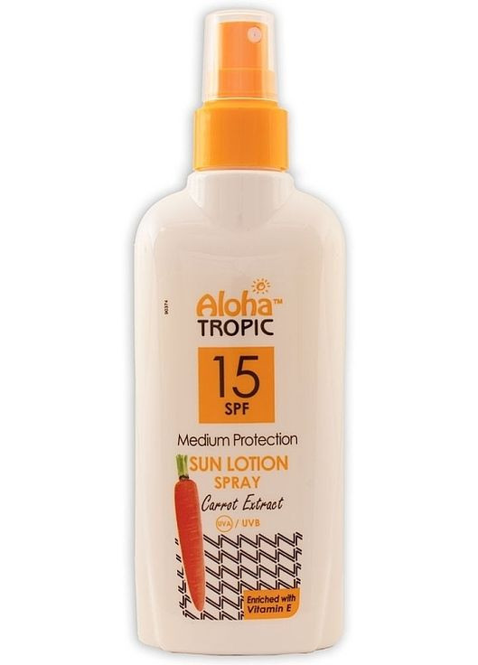 Лосьйон для засмаги SPF15 Aloha Tropic Medium Protection Sun Lotion Spray SPF15 200ml (1206601-137302) Madis (368638162)
