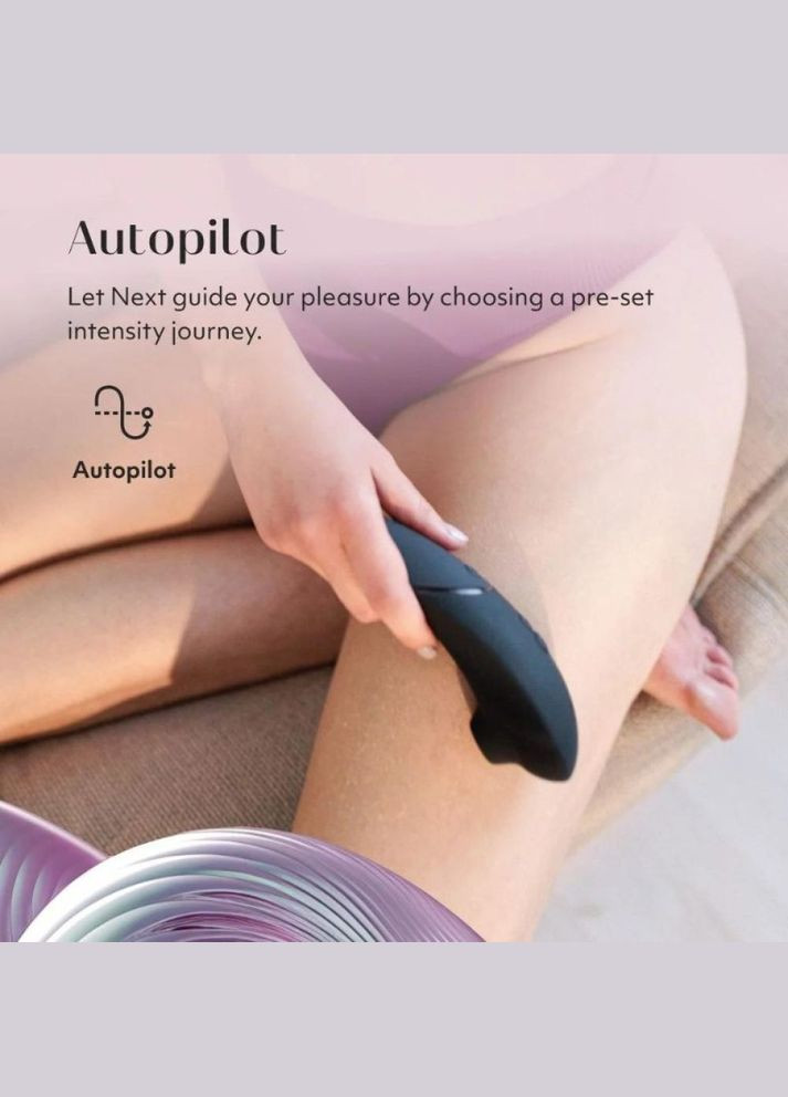 Вакуумний кліторальний стимулятор Next Black, чорний Womanizer (303882765)