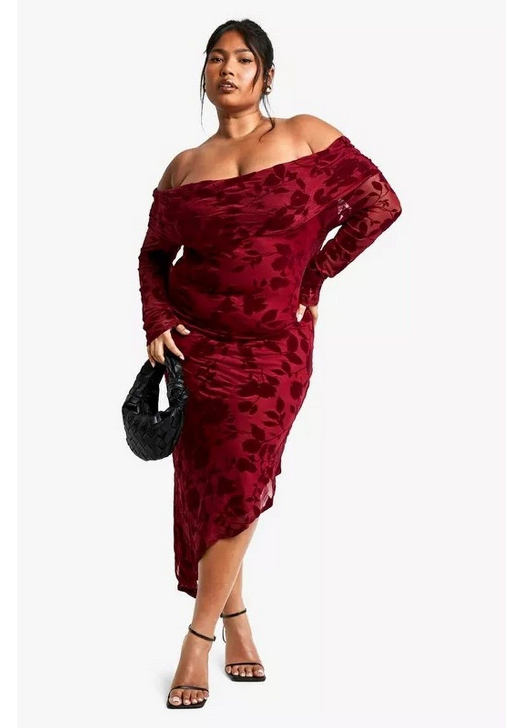 Червона кежуал сукня Boohoo з квітковим принтом