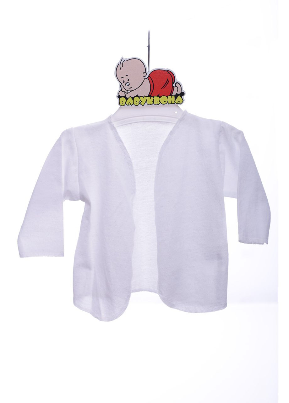 Рубашка трикотажная на завязках белая см. (41766) BABYKROHA (297199108)