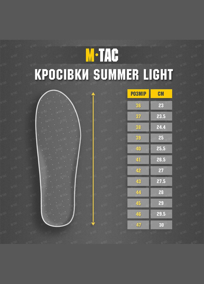 Чоловічі легкі військові кросівки олива Summer Light Dark Olive M-TAC (338861625)
