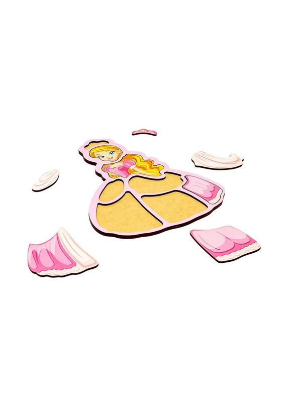 Детский пазл-вкладыш "Принцесса" Puz-22968, 8 элементов PuzzleOK (372496013)