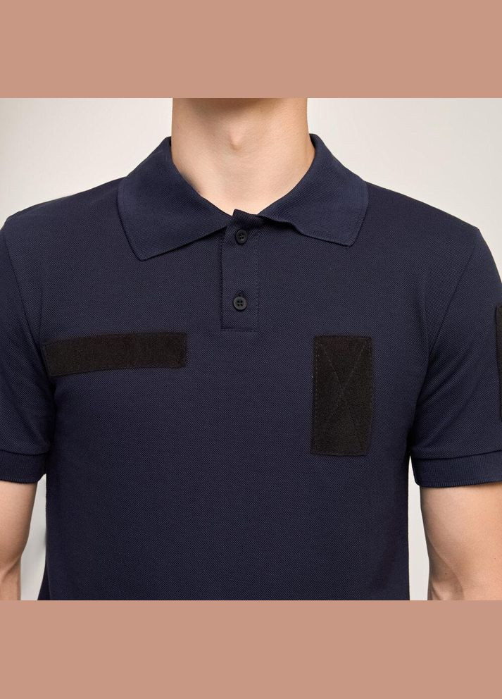 Тактичне чоловіче поло бавовняне темно-синє No Brand (346085216)