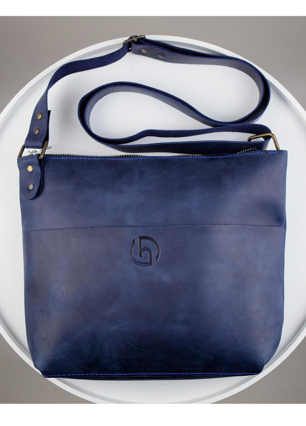 Шкіряна сумка-мессенджер через плече Vishnya (317574239)