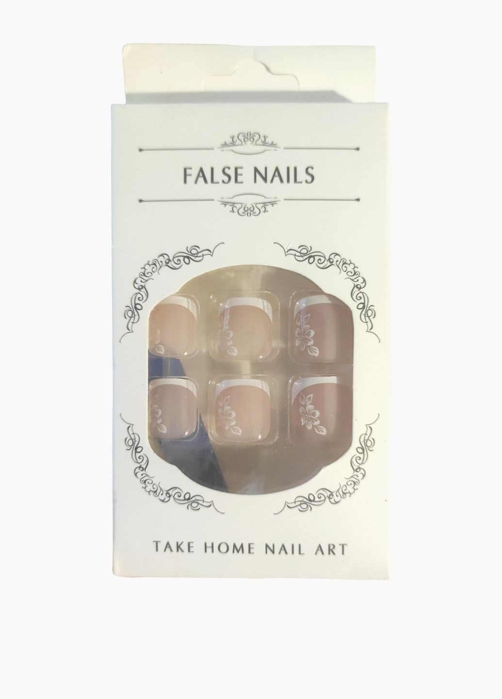 Накладні нігті для ніг в комплекті з двостороннім скотчем - French 3 Nails (296576370)