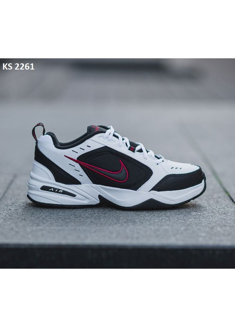 Білі Осінні кросівки чоловічі nike air monarch iv white red найк аір монарх No Brand