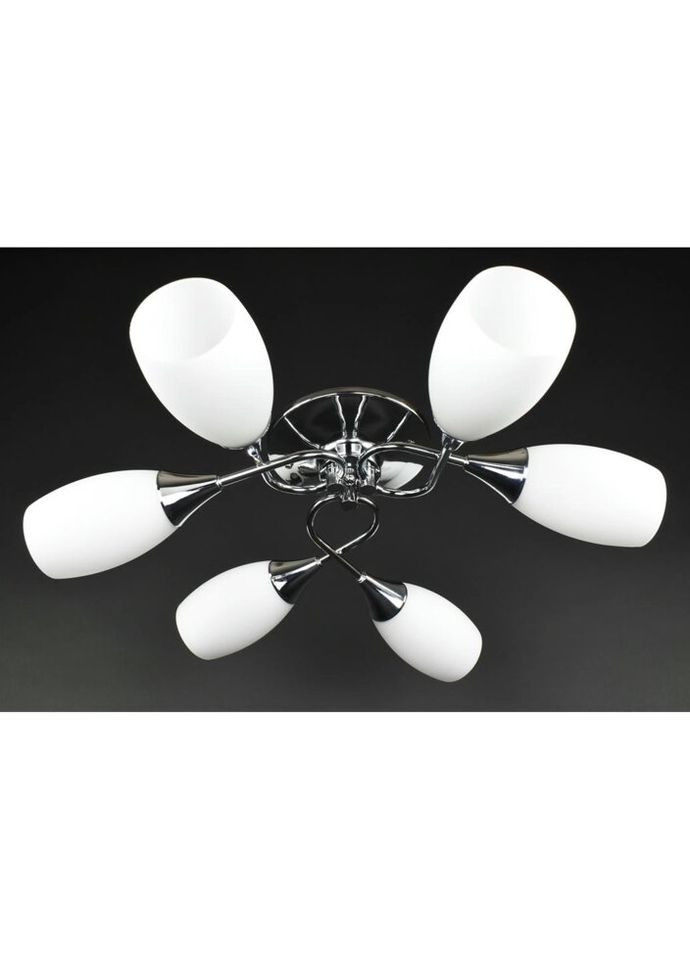 Стельова люстра на 6 лампочок 27300 Хром 15х63х63 см. Sunnysky (335975316)