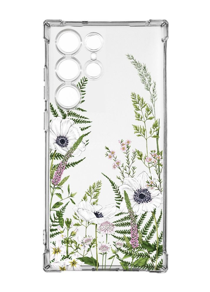 Чохол з потовщеними кутами на Samsung Galaxy S23 Ultra:: Квіти польові (принт 363) Creative (360682144)