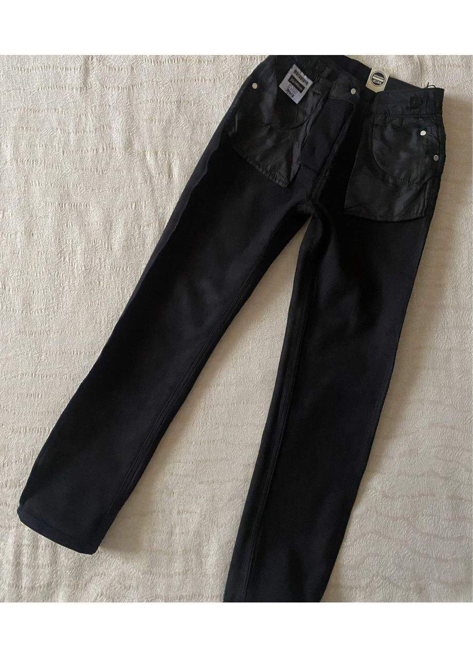 Черные зимние зимние классические черные брюки брюки на мальчика флис 146-170 школьная форма No Brand