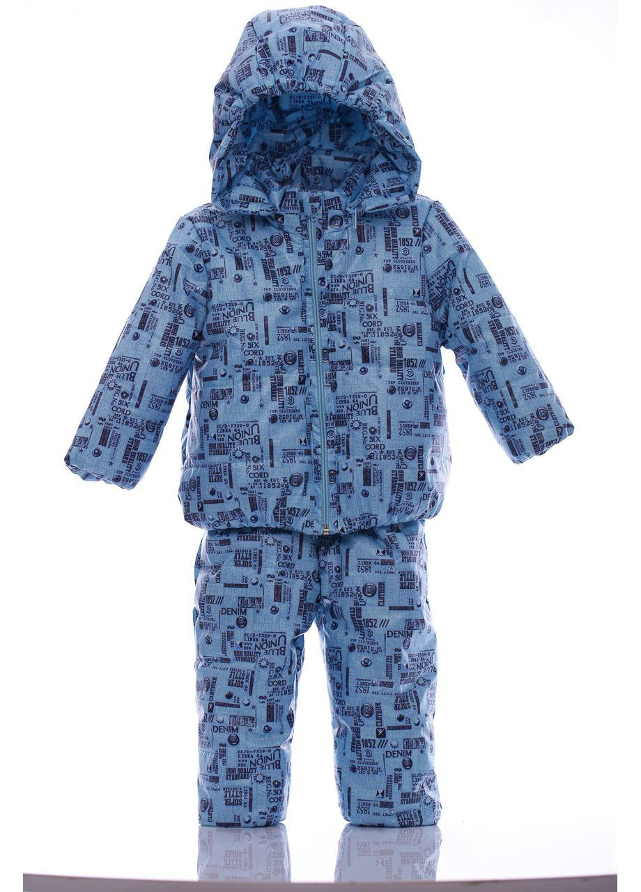 Голубой демисезонный комбинезон для мальчика на холлофайбере denim малыш голубой 86 см (44764) BABYKROHA