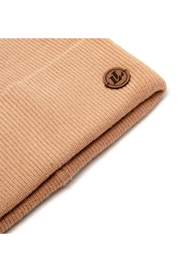 Шапка біні чоловіча віскоза бежева CHERIL 968-722 LuckyLOOK 968-722M (322790324)