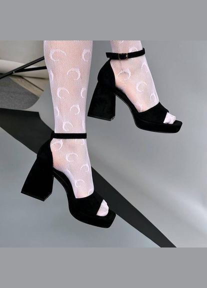 Чорні босоніжки на каблуку L&M (299317210)