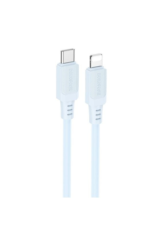 Кабель для зарядки Lightning Type-C для iphone/проволока, шнур тайп си на лайтнинг зарядный кабель для айфона 1м white Borofone (360631733)