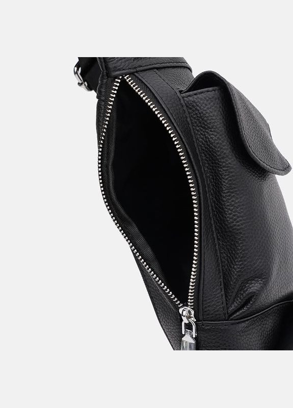 Рюкзак мужской кожаный через плечо k1712bl Black Keizer (301871578)