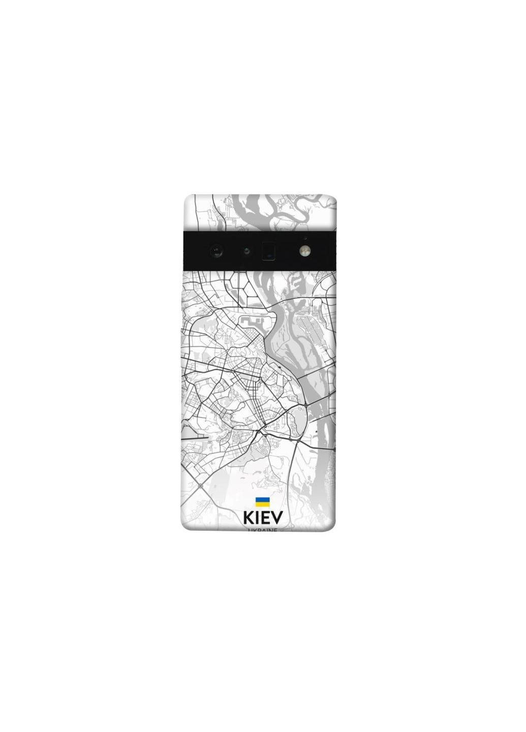 Чехол на Google Pixel 6 Pro Kiev white map Frontalka (356089279)