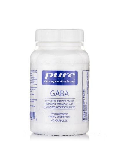 ГАМК (гаммааміномасляна кислота), GABA,, 60 капсул (PE-01025) Pure Encapsulations (266799261)