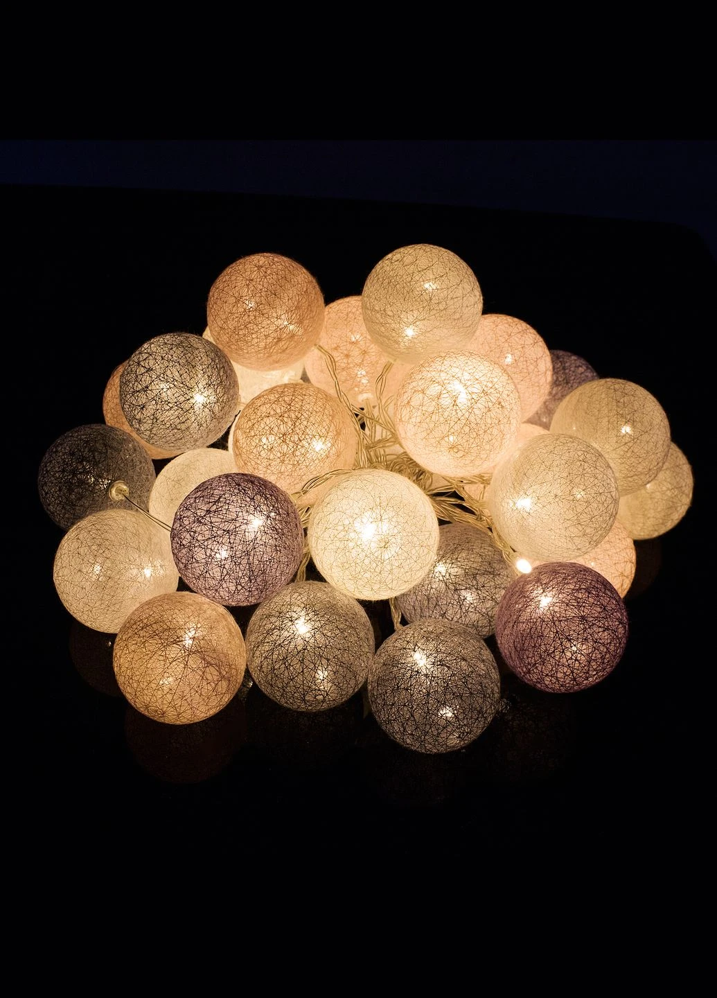 Гірлянда на батарейках Cotton Balls 6 м 30 LED Warm White Springos CL0061 (275095278)