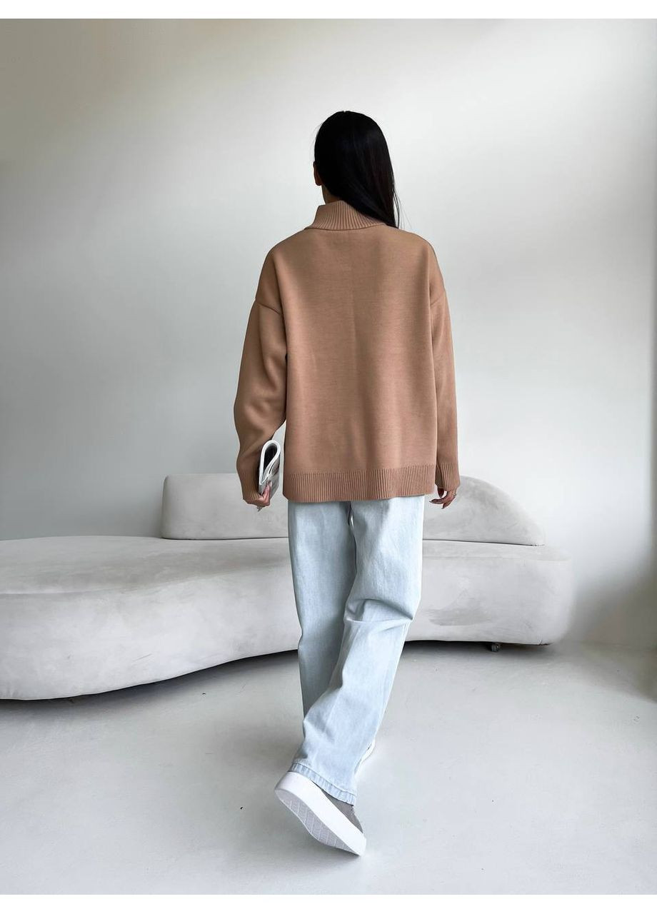 Темно-бежевий демісезонний светр жіночій KaraMix