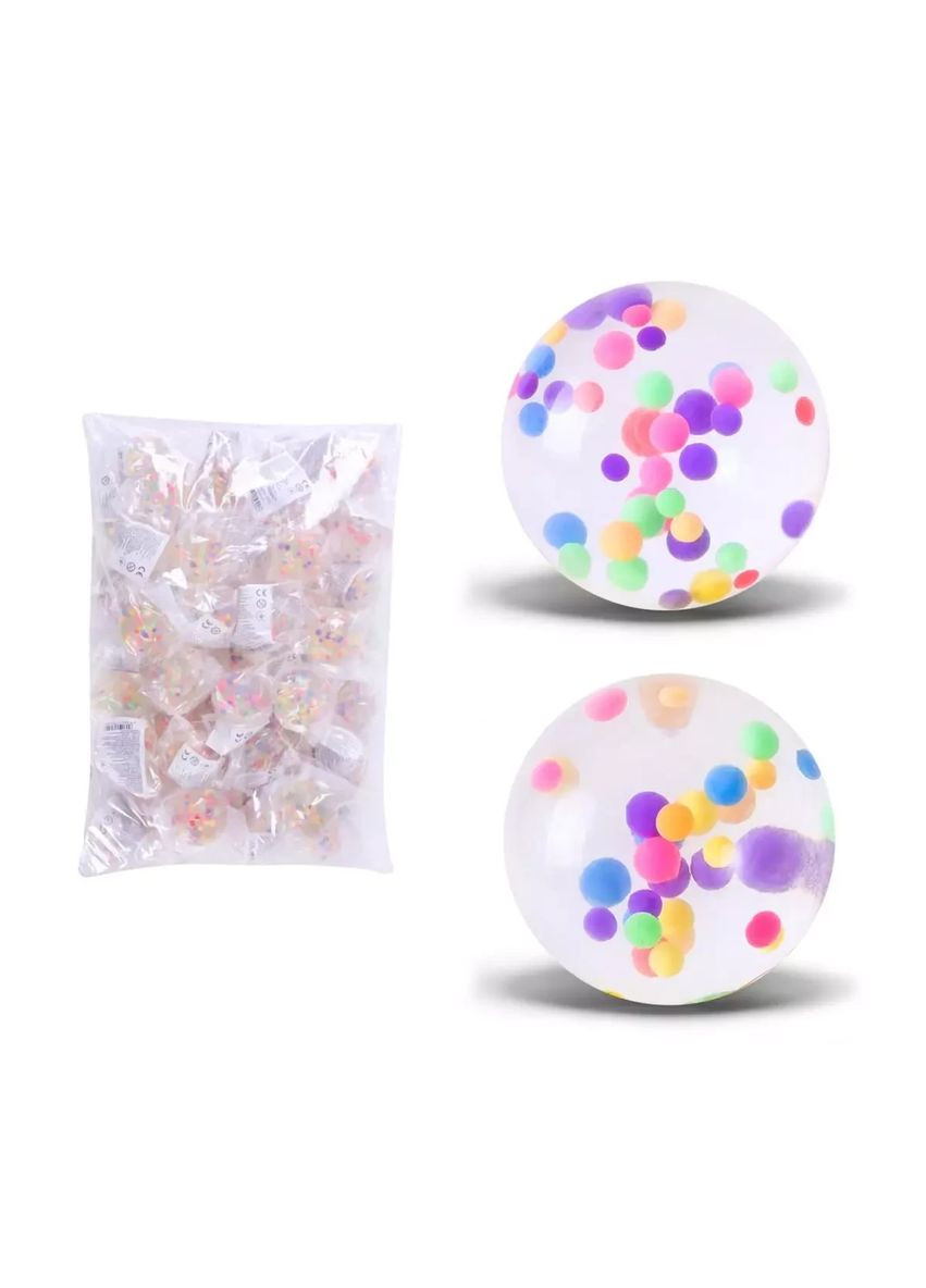 М'яч дитячий стрибунчик 4.5 см PR2502 Ціна за 50 штук у пакеті No Brand (362422767)