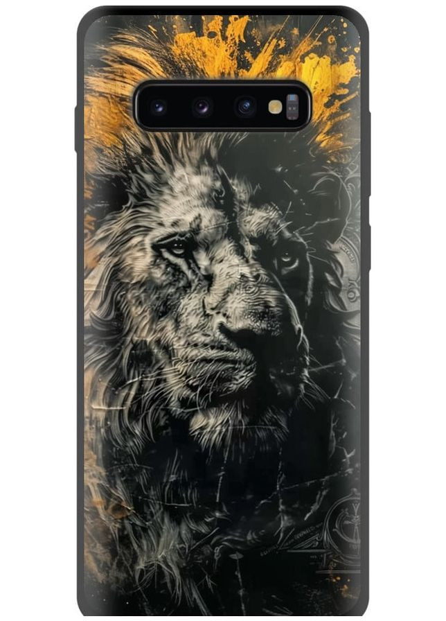 TPU чохол 'Лев у золотих фарбах' для Endorphone Samsung Galaxy S10 Plus (297661260)