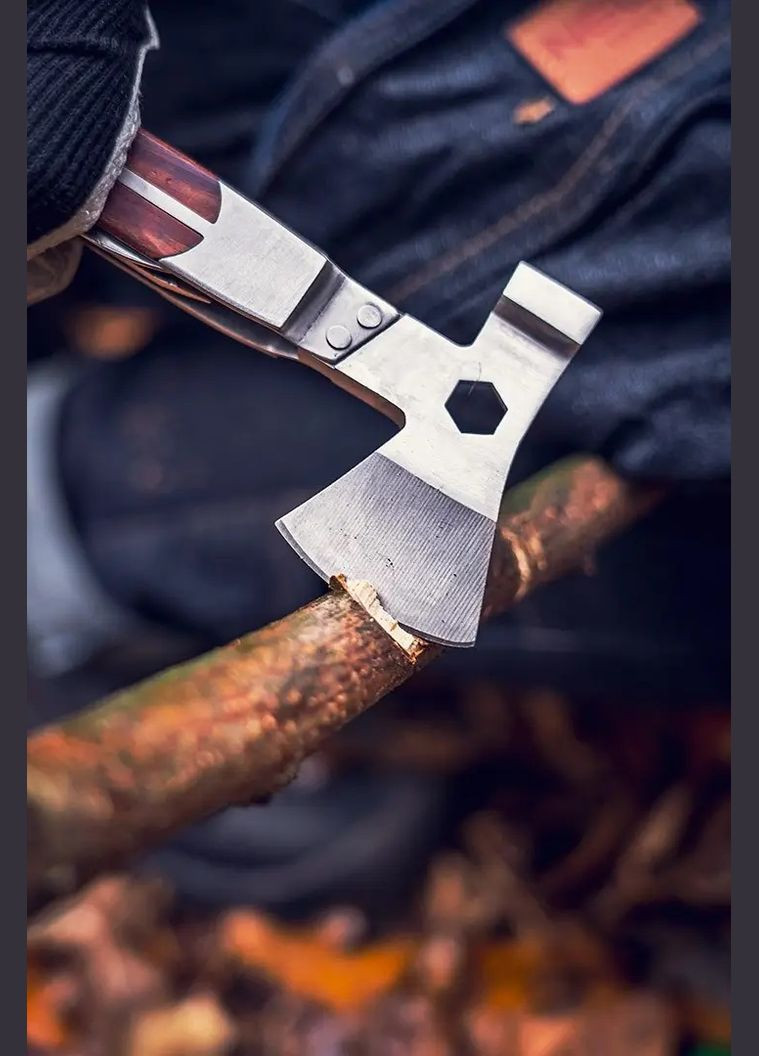 Мультитул, 11в1, молоток, сокира, гайковий ключ, рулетка, викрутка SL і PH, скребок, пила, напилок, ніж, консервний ніж, чохол Neo Tools (317171726)