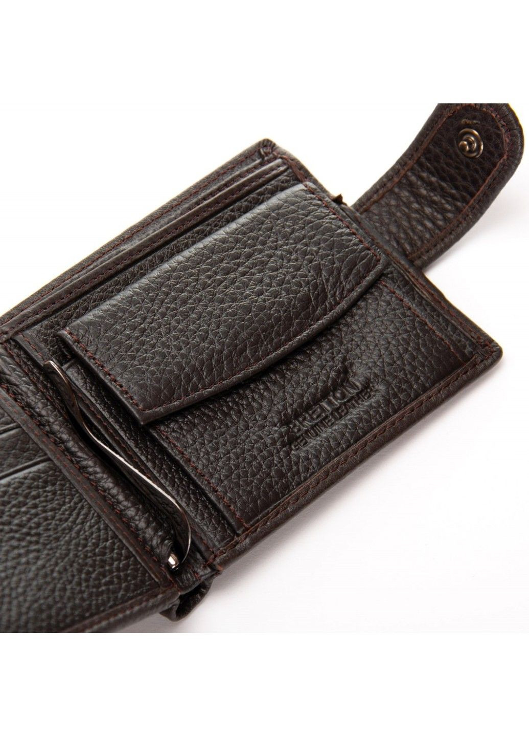 Чоловічий шкіряний гаманець BE 208-0613 brown Bretton (360938784)